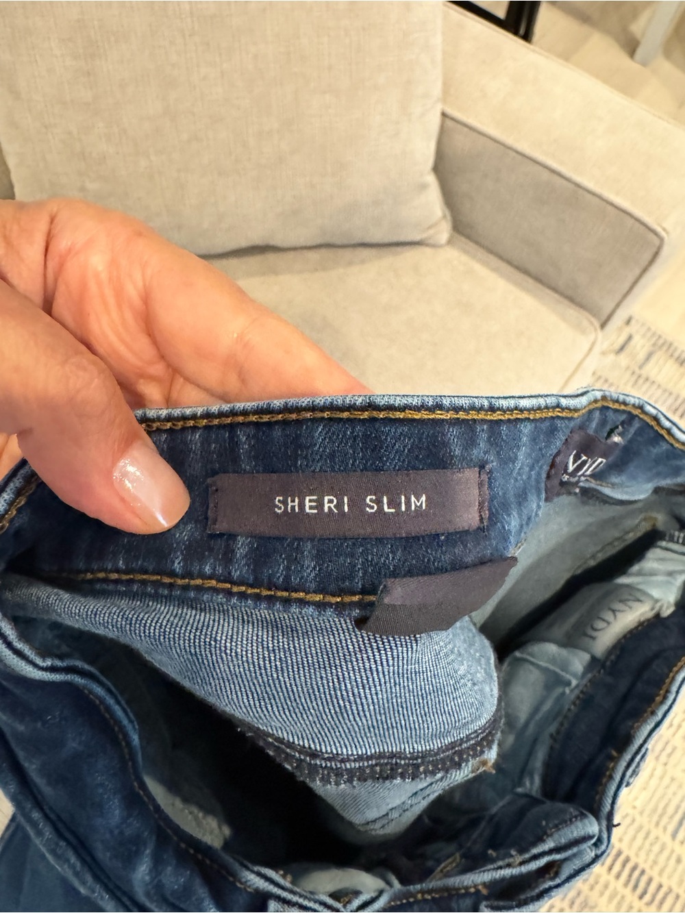 NYDJ Sheri Slim Jeans in Dark Blue